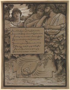 (オマル・ハイヤームのルバイヤート』挿絵）オマルの墓 作： Elihu Vedder