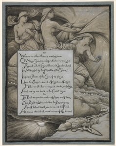 (オマル・ハイヤームのルバイヤート』挿絵）星々に集う運命 作： Elihu Vedder