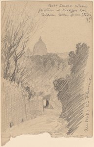 アルコ オスクロ -- フィアミニア街道の上、c. 1890年。 作： Elihu Vedder