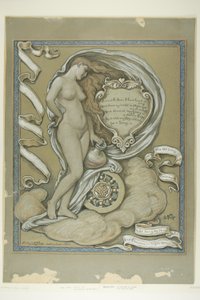 Omar Khayyam の Rubaiyat のフィギュア スタディ 作： Elihu Vedder