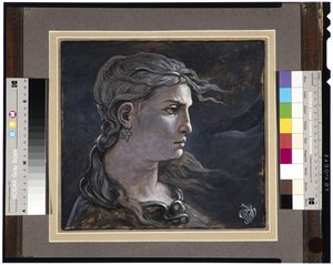 1878年メデューサの首 作： Elihu Vedder