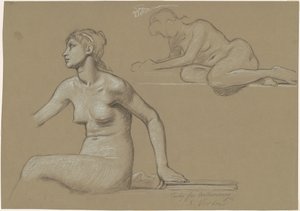 「天文学」の勉強 作： Elihu Vedder