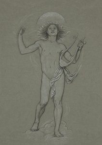 ハンティントン天井の 60 の研究からのアポロ図の研究 (1926.80) 作： Elihu Vedder