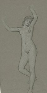 ルナの図の習作 作： Elihu Vedder