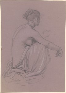 「ギリシャの女の子の入浴」のための研究 作： Elihu Vedder