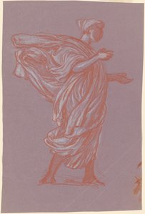 「ギリシャの女の子の入浴」のための研究 作： Elihu Vedder