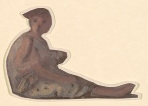 ギリシャの女の子の入浴のための研究、c。 1872年。 作： Elihu Vedder