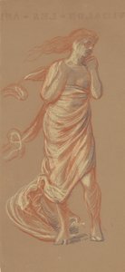 ギリシャの女の子の入浴のための研究[直腸]、c。 1872年。 作： Elihu Vedder
