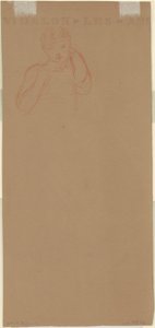 「ギリシャの女の子の入浴」のための習作 [裏面] 作： Elihu Vedder