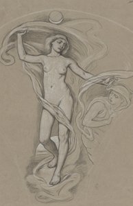 ルナの勉強 作： Elihu Vedder