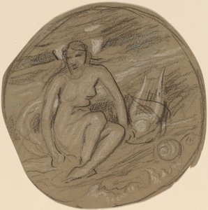 音楽のための研究、c。 1890年。 作： Elihu Vedder