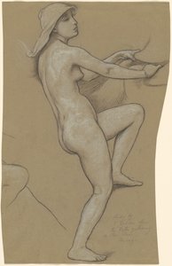 星に集う運命の習作、c. 1884～1887年。 作： Elihu Vedder