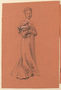 「婚礼行列」の習作 作： Elihu Vedder