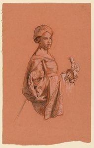 「婚礼行列」の習作 作： Elihu Vedder