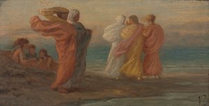 音楽パーティー、c。 1875。 作： Elihu Vedder