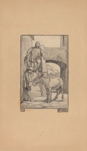 息子とロバ、1863年。 作： Elihu Vedder