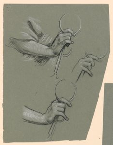 ノギスを持つ手の研究 作： Elihu Vedder