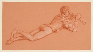 男性の着ぐるみの研究 作： Elihu Vedder