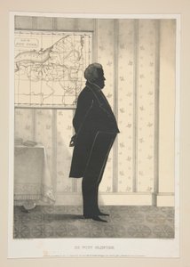 デ・ウィット・クリントン、27枚の肖像画のセットから 作： Elijah C. Kellogg