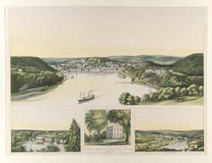 南からノリッジのビュー。 1853年（コネチカット州） 作： Elijah C. Kellogg