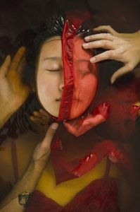 スカーレット・ガール、2014年（スクリーンプリント） 作： Elinleticia Högabo