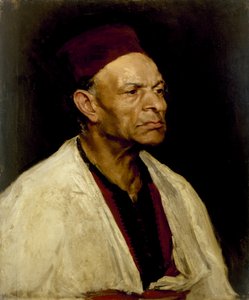 フェズを着た男の肖像、1908年[LDUCS-5085]