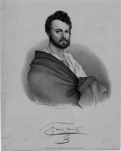 エドウィンフォレスト（1806-72年）、俳優、ナサニエルキュリアリトグラフ、ブラウンウントマイノット、ニューヨーク発行