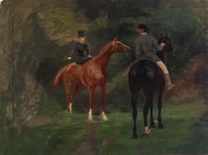 馬上の人物 作： Eliphalet Fraser Andrews