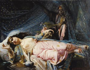 Zainab Nazli Khanum王女、1875年 作： Elisabeth Jerichau Baumann
