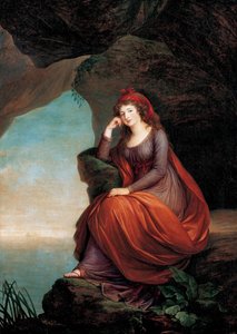 「「マリア・ジョセフ・ヘルメネギルデ・フォン・リヒテンシュタインの肖像、エステルハージ王女（1768-1845）、アリアン・ア・ナクソス」」マリー・ルイーズ・エリザベス・ヴィジェ・レブラン（ヴィジェ・レブラン）（1755-1842）による絵画（1755-1842）1793年リヒテンシュタイン美術館ウィーンオーストリア 作： Elisabeth Louise Vigee Lebrun