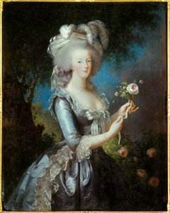 ロレーヌ・ハプスブルク家のマリー・アントワネットのバラの肖像 作： Elisabeth Louise Vigee Lebrun