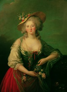 フランスのエリザベート（1764-94）はエリザベート夫人と呼ばれ、1782年頃（キャンバスに油彩）