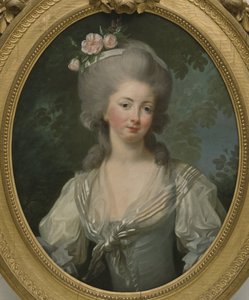 Ernestine Frederique, Princes de Croy - ヴィジェ＝ルブラン、マリー・ルイーズ・エリザベート（1755-1842）による、クロイ王女エルネスティン・フレデリックの肖像。キャンバスに油彩。サイズ：74x60cm。ストックホルム国立博物館 作： Elisabeth Louise Vigee Lebrun