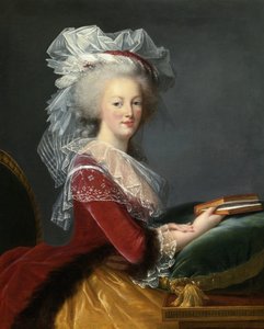 本とマリーアントワネット。 作： Elisabeth Louise Vigee Lebrun