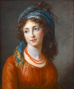 Marie Louise Elisabeth Vigee Lebrun (Vigee-Lebrun) (1755-1842)によるAglae de Gramont, nee de Polignac (1768-1812)の肖像。 作： Elisabeth Louise Vigee Lebrun