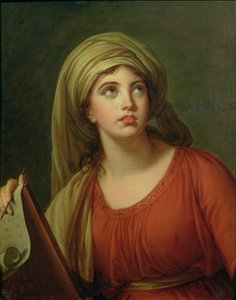エマハート（c.1765-1815）の肖像、後にハミルトンレディ（シビル、1792年頃）