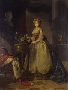 皇后エリザベスアレクセイエフナの肖像、バーデンのルイーズ王女1779-1826、1795 作： Elisabeth Louise Vigee Lebrun