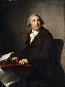 チェンバロでのジョバンニ・パイジエッロの肖像1740-1816 作： Elisabeth Louise Vigee Lebrun