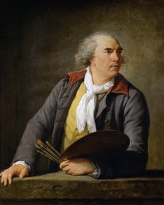ヒューバート・ロバート1733-1808、1788の肖像。 作： Elisabeth Louise Vigee Lebrun
