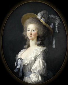 サヴォイのマリールイーズの肖像1749-1792年、ランバル王女 作： Elisabeth Louise Vigee Lebrun