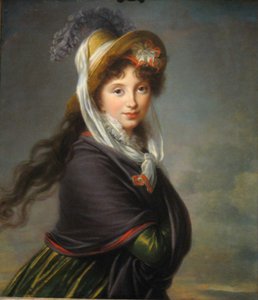 イリーナイヴァノフナヴォロンツォワ王女の肖像、イズマイロヴァ1768〜1848年、1797年頃 作： Elisabeth Louise Vigee Lebrun