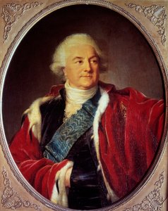 スタニスラウス・アウグスト・ポニャトフスキ（1732-1798）の肖像 ポーランド王 マリー・エリザベート・ルイーズ・ヴィジェ・ルブラン（またはヴィジェ・ルブラン、またはヴィジェ・ルブラン）（1755-1842）の絵画 1797年 日。0,93x0,74 m ヴェルサイユ宮殿美術館 作： Elisabeth Louise Vigee Lebrun