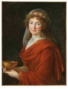 シーモントコウスキー伯爵夫人の肖像 作： Elisabeth Louise Vigee Lebrun