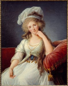 オルレアン公爵夫人の肖像 ルイーズ・ド・ブルボン・ペンティエーヴル（1753-1821） オルレアン公ジョセフ・フィリップ2世（1747-1793）の妻 絵画の作者 作： Elisabeth Louise Vigee Lebrun