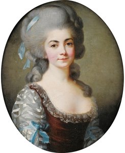 オペラ歌手アントワネット・サンテュベーティ1756-1812の肖像c。 1780