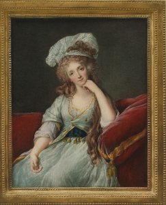オルレアン公爵夫人、ルイーズマリーアデレードドブルボンポンティエヴルの肖像 作： Elisabeth Louise after Vigee Lebrun
