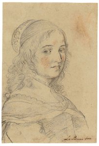 自画像 作： Elisabetta Sirani