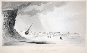 シルビア岬のパック、「ジョンフランクリン卿を求めて2番目のグリンネル探検隊」のイラスト、1856年 作： Elisha Kane