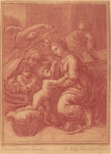 聖家族 作： Elisha Kirkall after Raphael