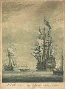 Nathaniel Blackerby のコレクションからの出荷シーン 作： Elisha Kirkall after Willem van de Velde the Younger